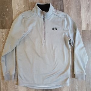 Under Armour Womens Gray Pullover 1/4 Zip Size Sma
